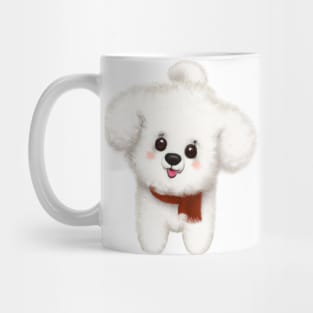 Cute Bichon Frisé Drawing Mug